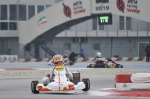 Patterson 3rd place in OK at WSK Super Master Series 2019 Adria