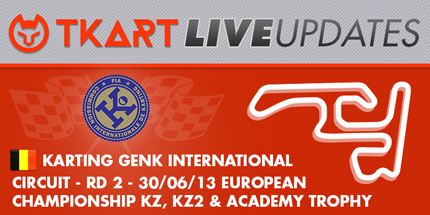 CIK-FIA KZ -KZ2 & ACADEMY TROPHY EUROPEAN CHAMPIONSHIP  – Round 2 – Genk  (B) – Venerdi: update delle 16.00