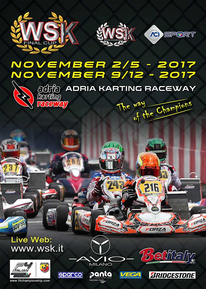Over 200 drivers at the Adria Karting Raceway (I) for the WSK Final Cup,