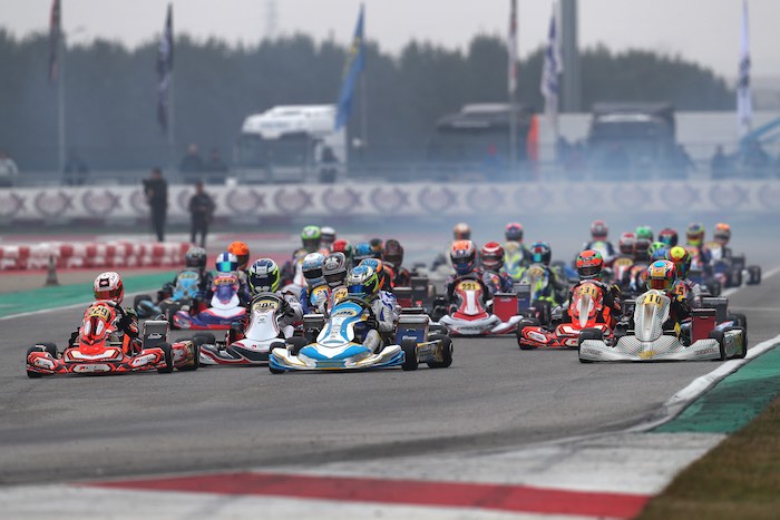 The first titles of 2020 awarded in Adria at the Wsk Champions Cup: Barnard Champion in OK, Spina in OKJ, Khavalkin in Mini