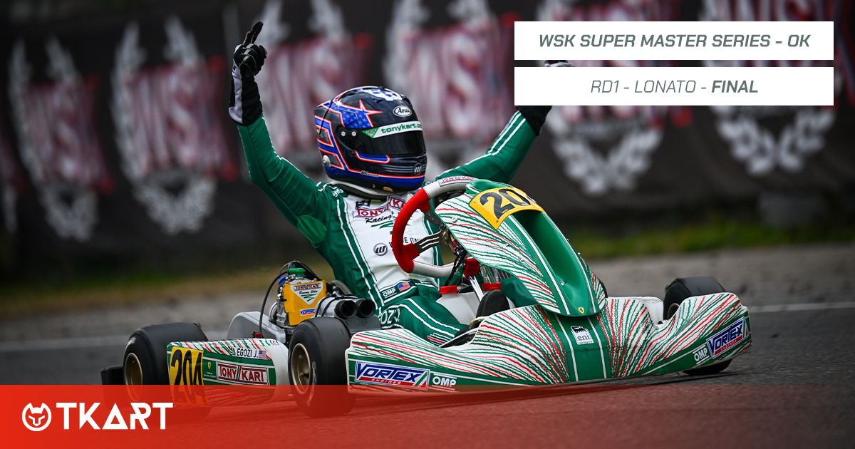 WSK Super Master Series Rd Lonato OK Final First Victory In The Category For James Egozi